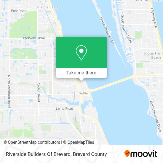 Riverside Builders Of Brevard map