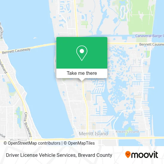 Driver License Vehicle Services map
