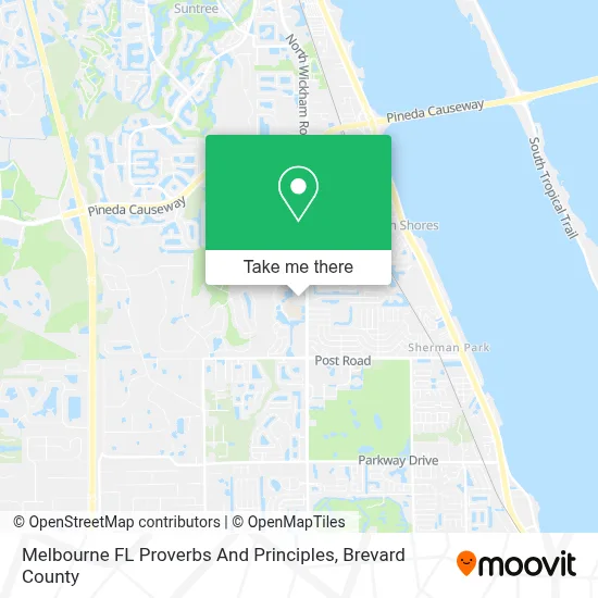 Melbourne FL Proverbs And Principles map