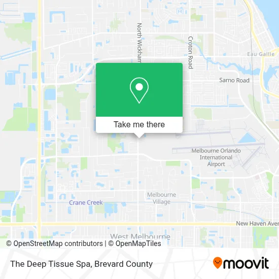 The Deep Tissue Spa map