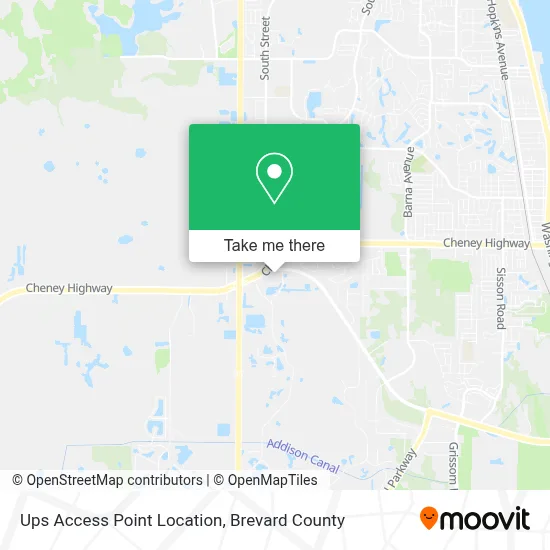 Ups Access Point Location map