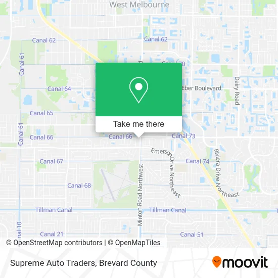 Supreme Auto Traders map