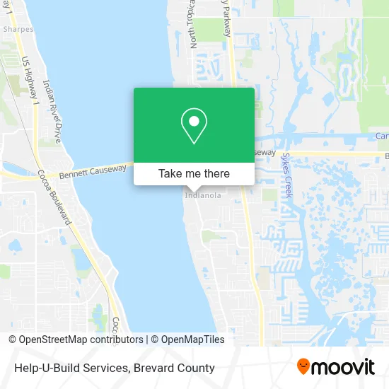 Help-U-Build Services map