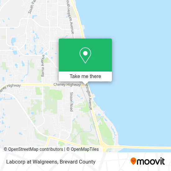 Labcorp at Walgreens map