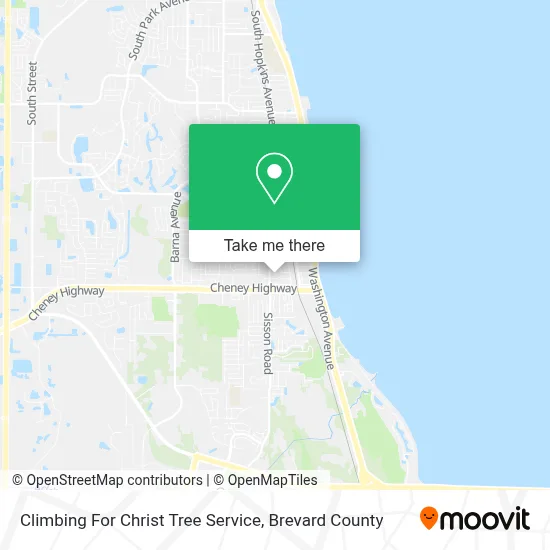 Climbing For Christ Tree Service map