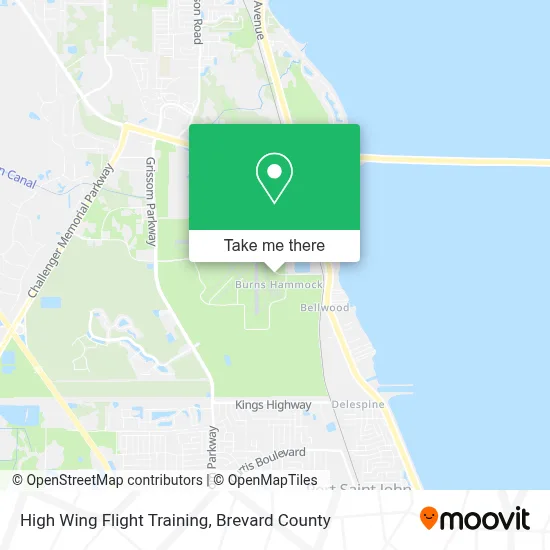 High Wing Flight Training map