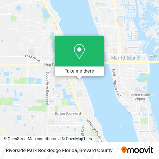 Riverside Park Rockledge Florida map