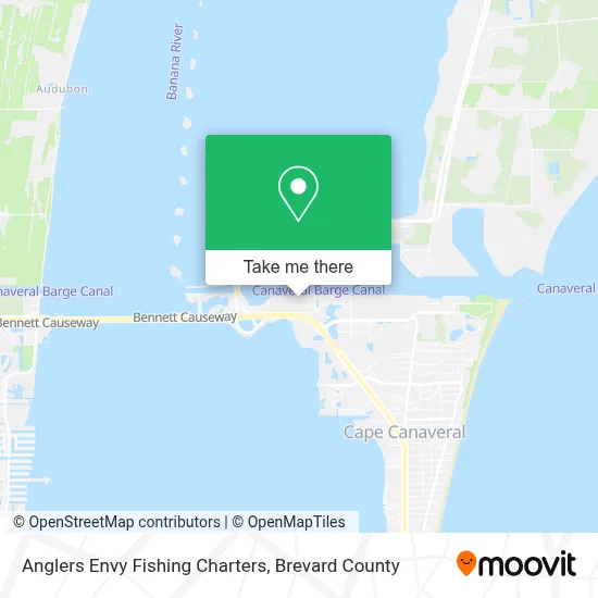 Anglers Envy Fishing Charters map