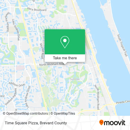 Time Square Pizza map