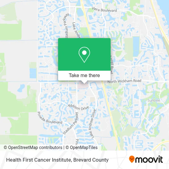 Health First Cancer Institute map
