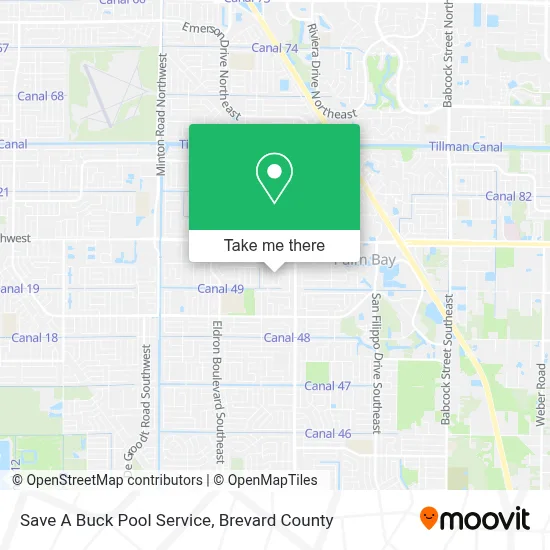 Save A Buck Pool Service map
