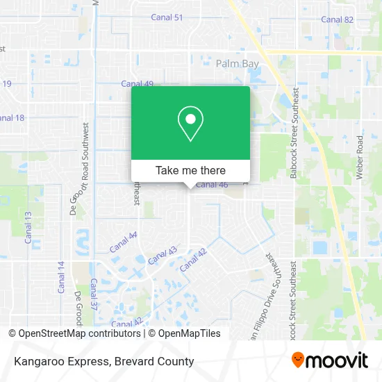 Kangaroo Express map