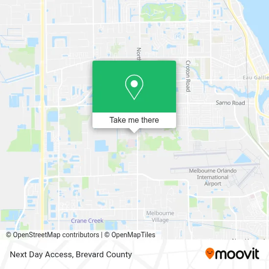 Next Day Access map