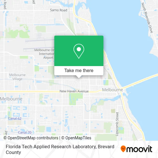 Florida Tech Applied Research Laboratory map