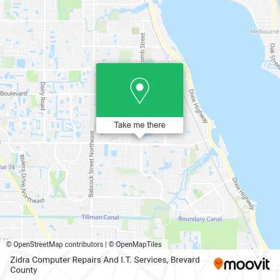 Zidra Computer Repairs And I.T. Services map