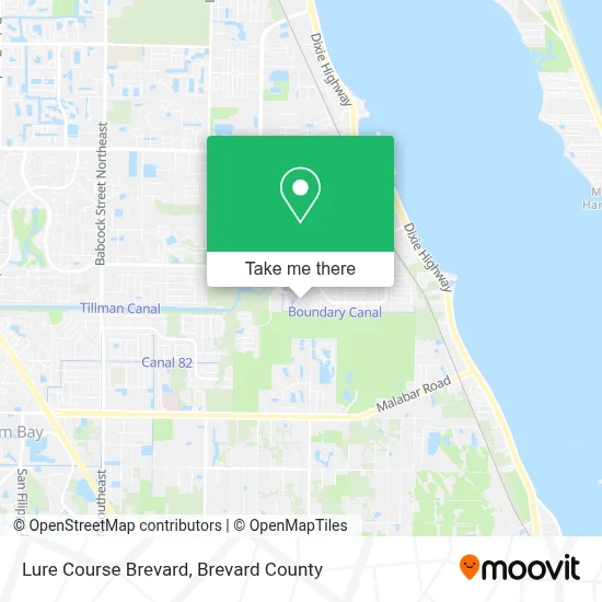 Lure Course Brevard map