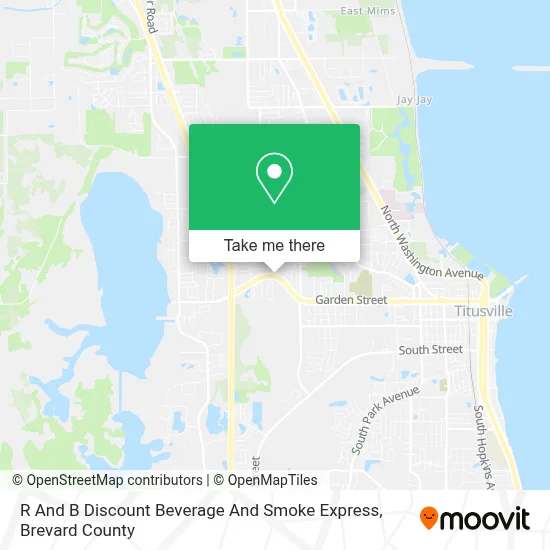 R And B Discount Beverage And Smoke Express map