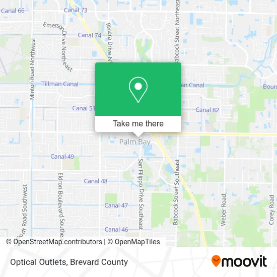 Optical Outlets map