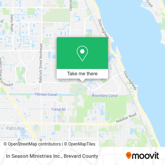 In Season Ministries Inc. map