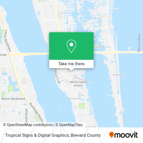 Tropical Signs & Digital Graphics map