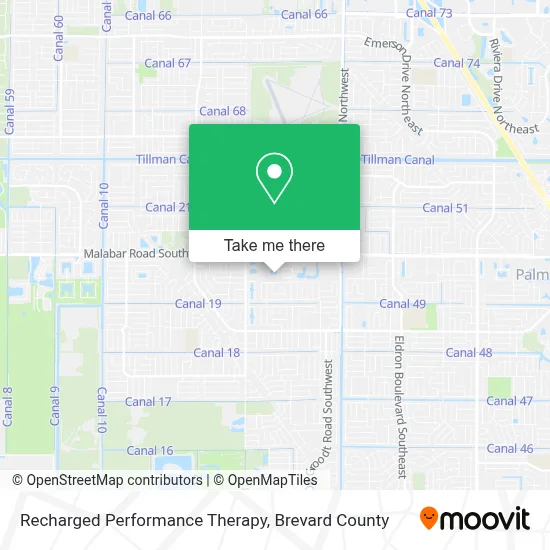 Recharged Performance Therapy map