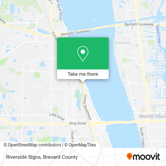 Riverside Signs map