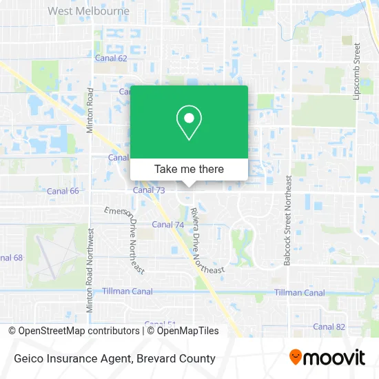 Geico Insurance Agent map