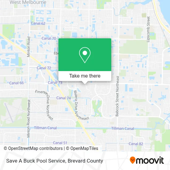 Save A Buck Pool Service map