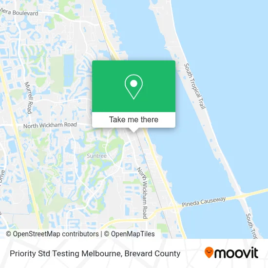 Priority Std Testing Melbourne map