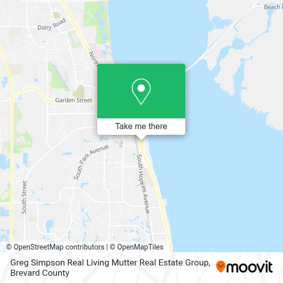 Greg Simpson Real Living Mutter Real Estate Group map