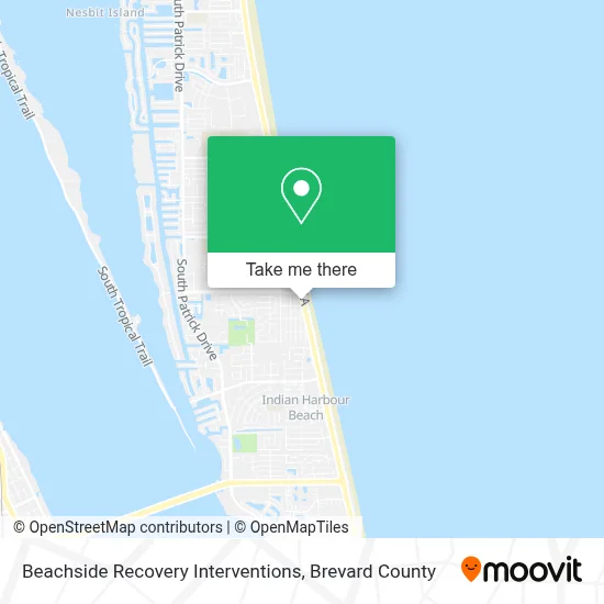 Beachside Recovery Interventions map