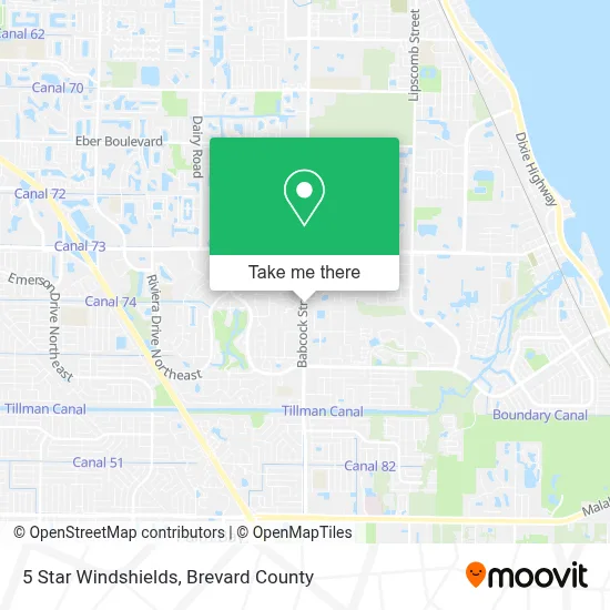 5 Star Windshields map