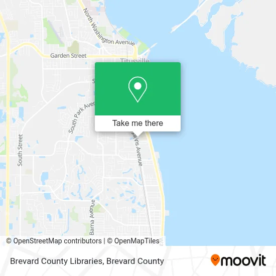 Brevard County Libraries map