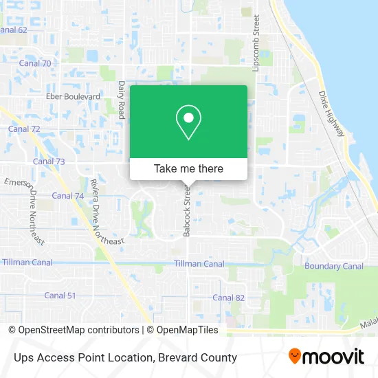 Ups Access Point Location map