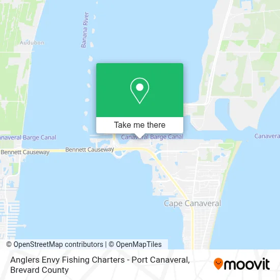 Anglers Envy Fishing Charters - Port Canaveral map