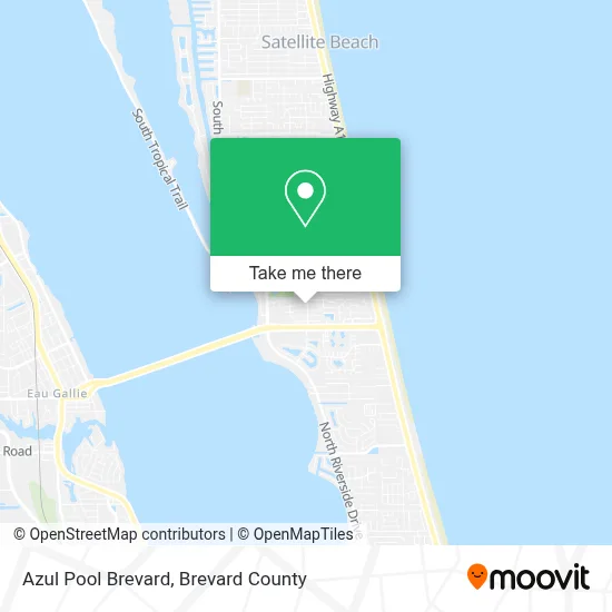 Azul Pool Brevard map