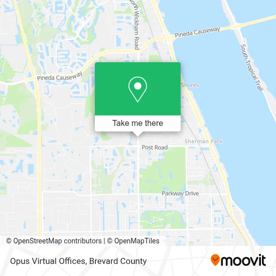 Opus Virtual Offices map