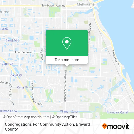 Congregations For Community Action map