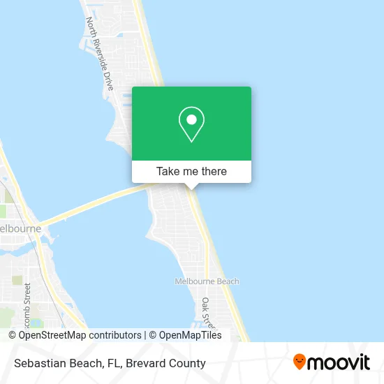 Sebastian Beach, FL map