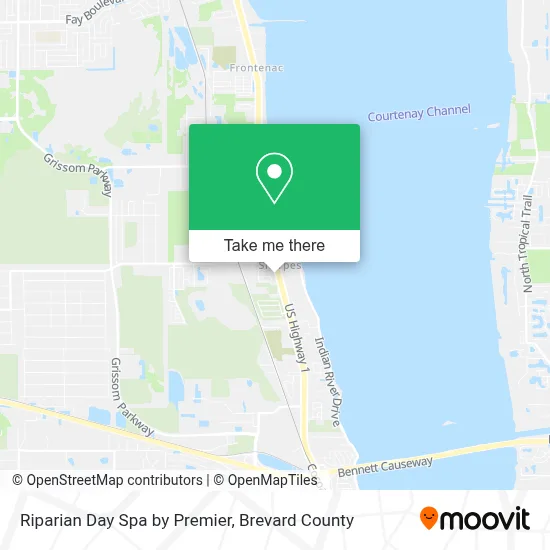 Riparian Day Spa by Premier map