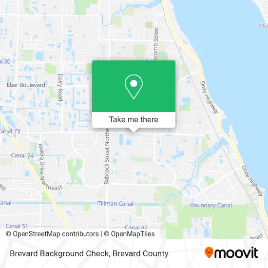 Brevard Background Check map