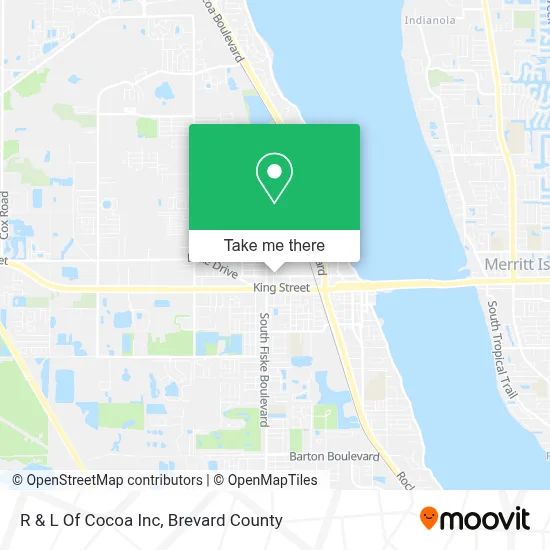 R & L Of Cocoa Inc map
