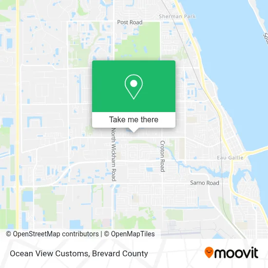 Ocean View Customs map