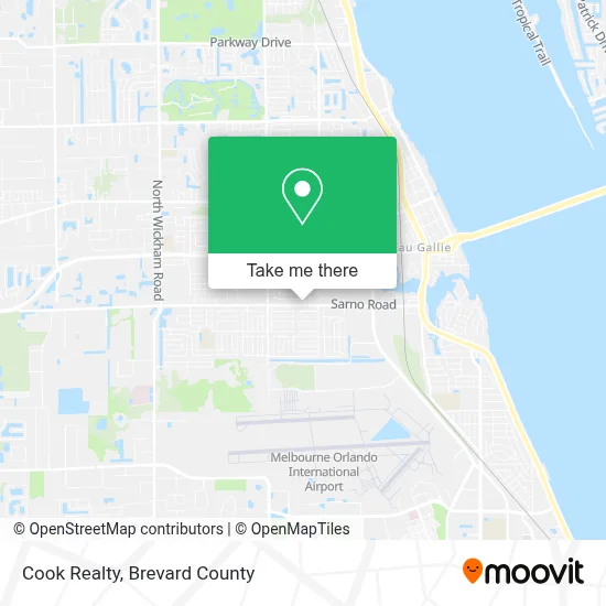 Cook Realty map