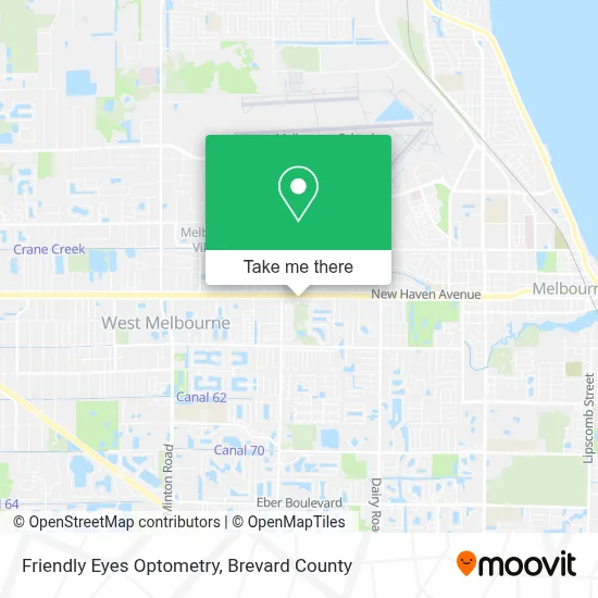 Friendly Eyes Optometry map