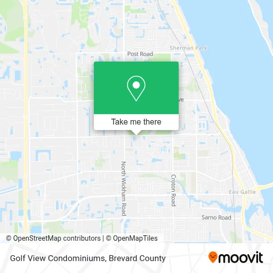 Golf View Condominiums map