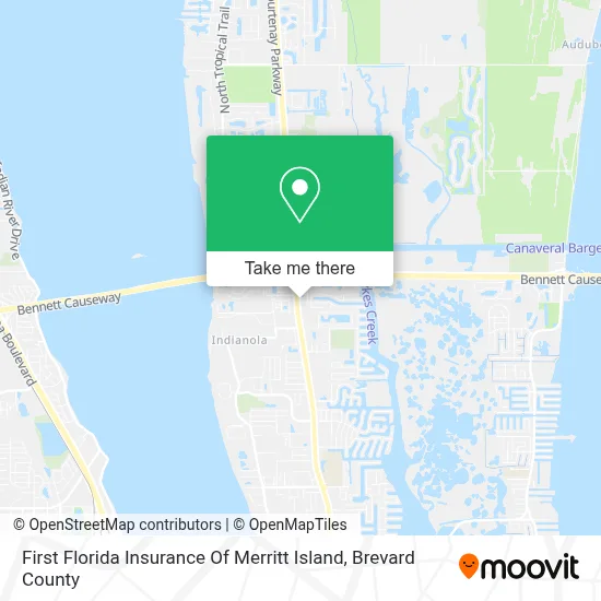 First Florida Insurance Of Merritt Island map