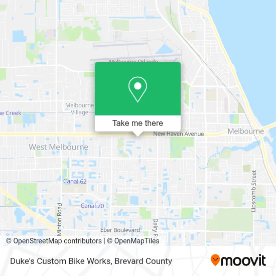 Duke's Custom Bike Works map