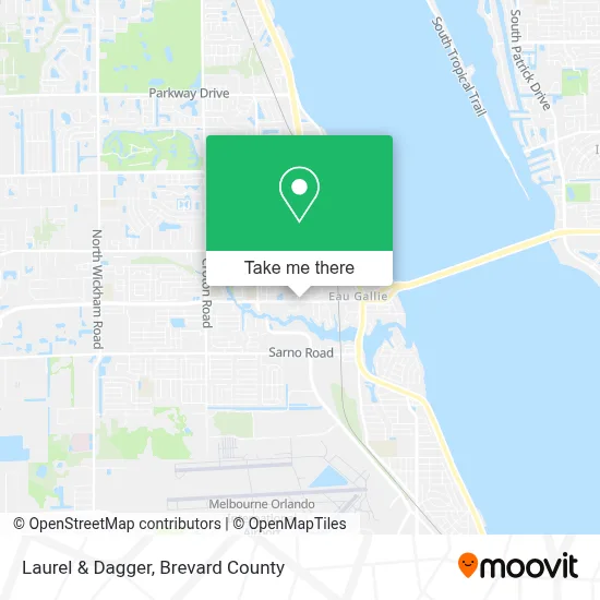Laurel & Dagger map