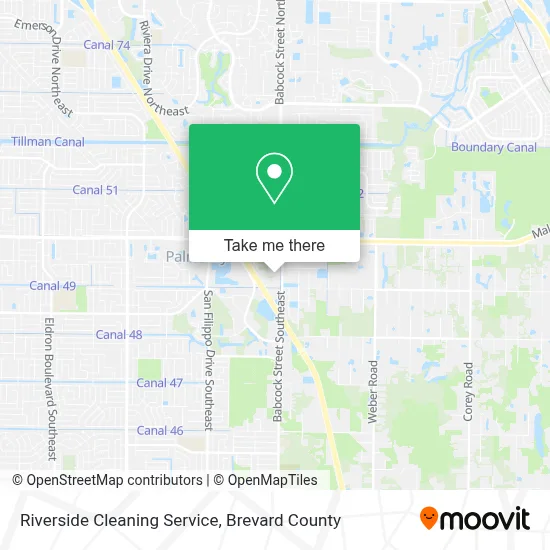 Riverside Cleaning Service map